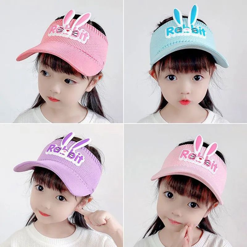 Topi Anak Anak Bisbol Rabbit Grafiti Musim Panas Import