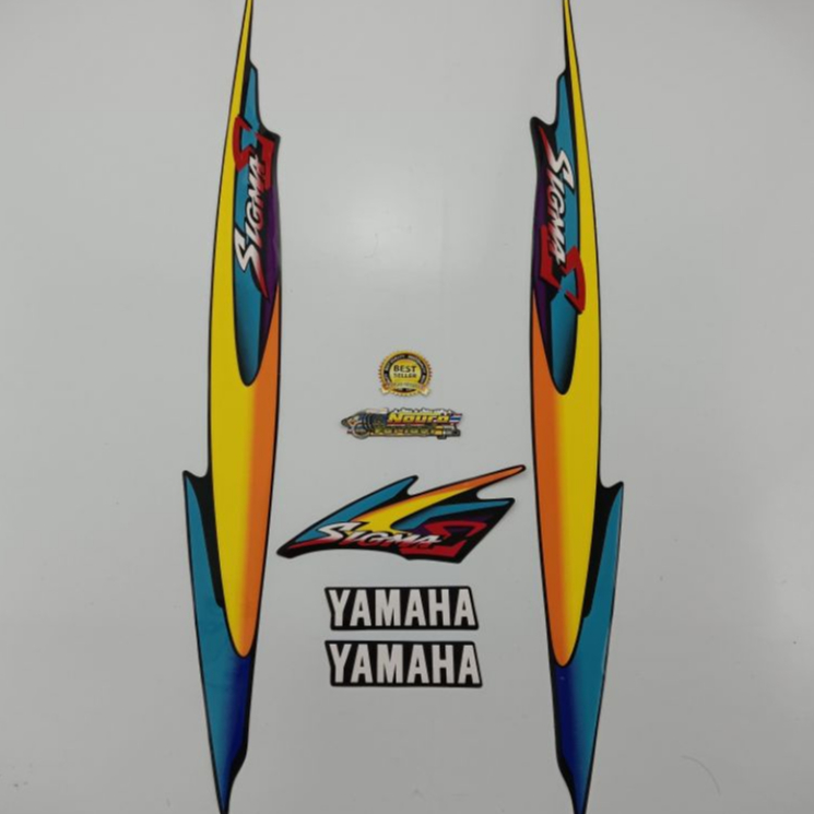 Striping Yamaha Sigma Full Set Body Standar - Stiker Striping Lis Body Standar Yamaha Sigma Full Set