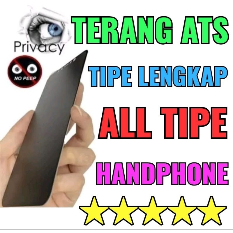 TG SPY ANTI GORES TEMPERED GLASS ANTI-SPY SAMSUNG A01 A02 A02S A03 A03S A04 A04E A04S A10 A10S A11 A12 A12S A13 A14 A20 A24 A30 A31 A34 A50 A54 A51 A71 VIVO Y02 Y16 Y22 Y35 Y51 V27 V25 V25E V27E, V25 PRO REALME 5 5I 5S 6I C3 C12 C30 C30S C31 C33  C35  C55