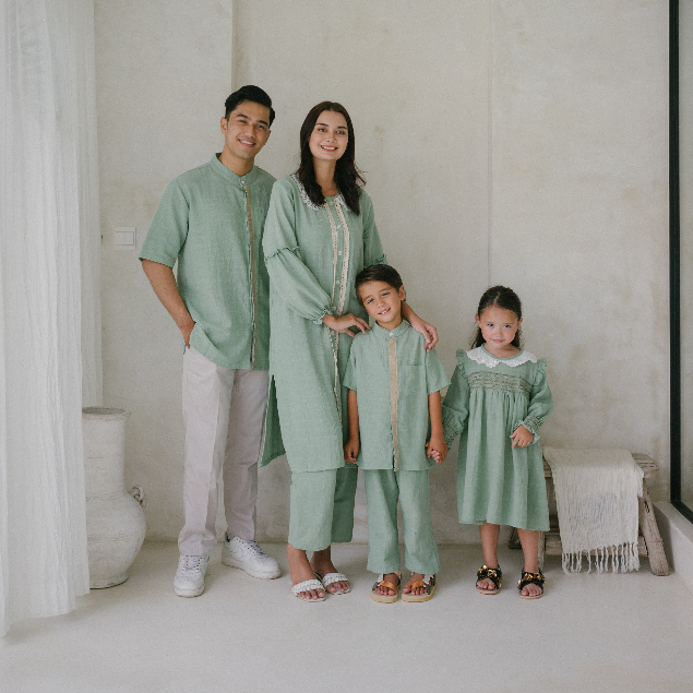 family set couple  / baju lebaran keluarga / kalunaku raya series