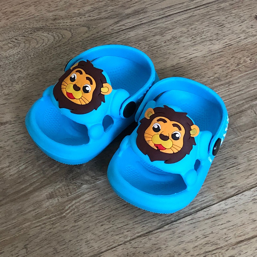 Sandal Baim Anak Balita Bahan Karet Model Lion Singa Lucu - Dulux 372E 20/25