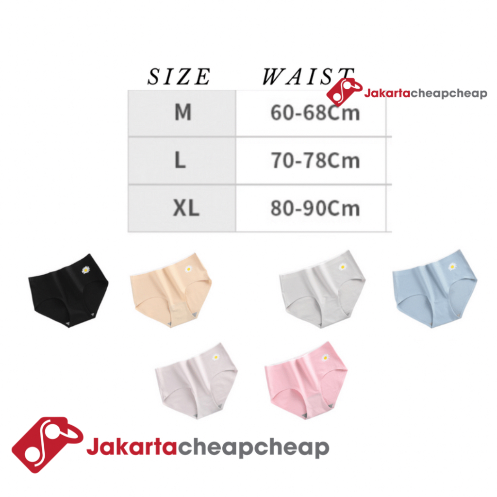 JC084 Celana Dalam Wanita Seamless Cewek Anti Nyeplak Motif Bunga