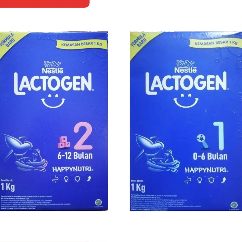 Lactogen 1/2 1000G - Susu Formula 0-6 Bulan / 6-12 Bulan