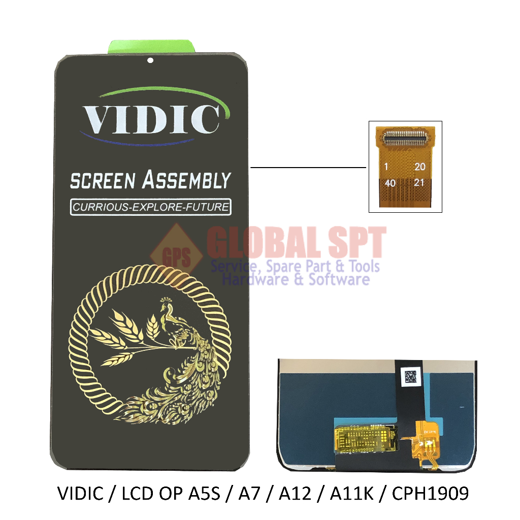 VIDIC / LCD TOUCHSCREEN OPPO A5S / A7 / A12 2020 / A11K / CHP 1909