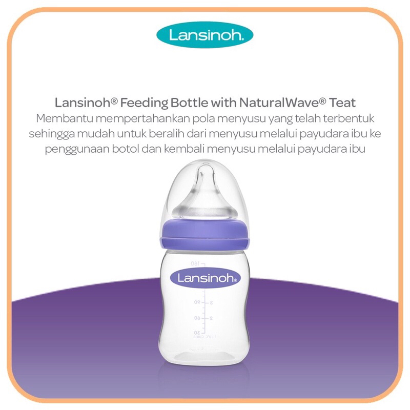 Lansinoh Bottle Dot Wideneck 160ml