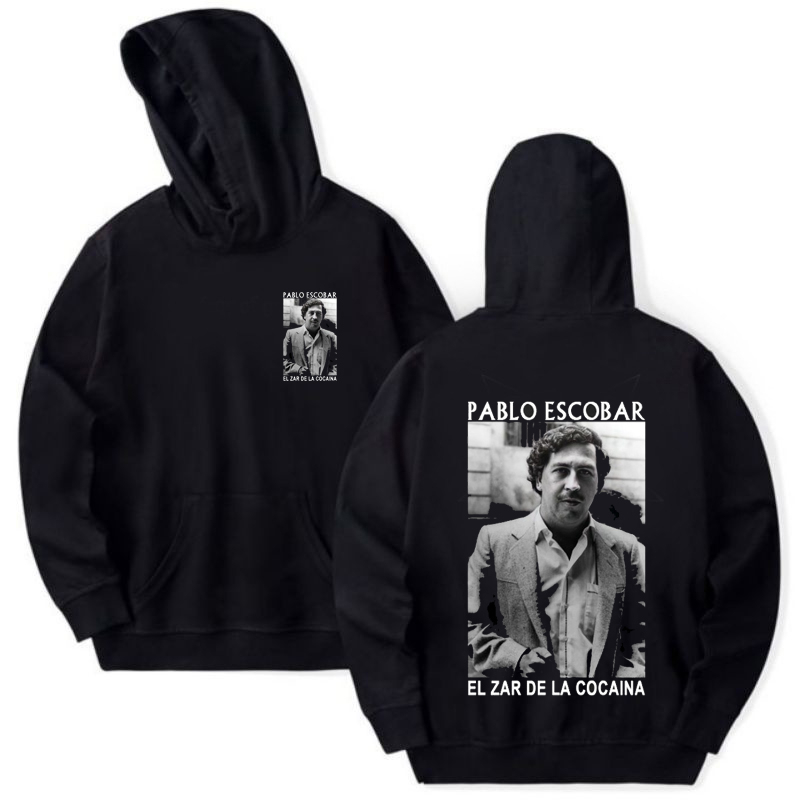 JAKET HOODIE PABLO ESCOBAR EL ZAR DE LA COCAINA  pablo escobar tokoh  oversize rock metal