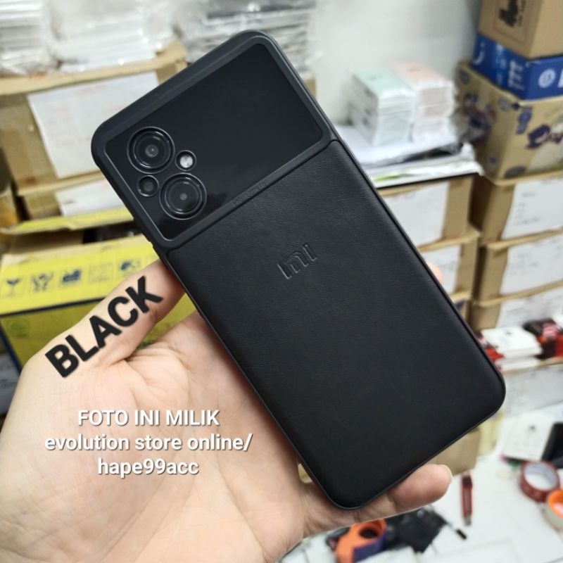 POCO M5S M5 5G soft case leather kulit cover slim