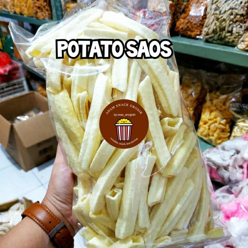 

POTATO RASA KEJU POTATO SAOS CIKI POTATO / CEMILAN ENAK / CEMILAN MURAH