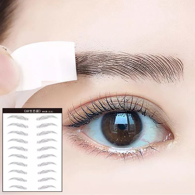 Tato Alis Eyebrow Tattoo Alis Waterproof Eyebrow Sticker Alis 4D