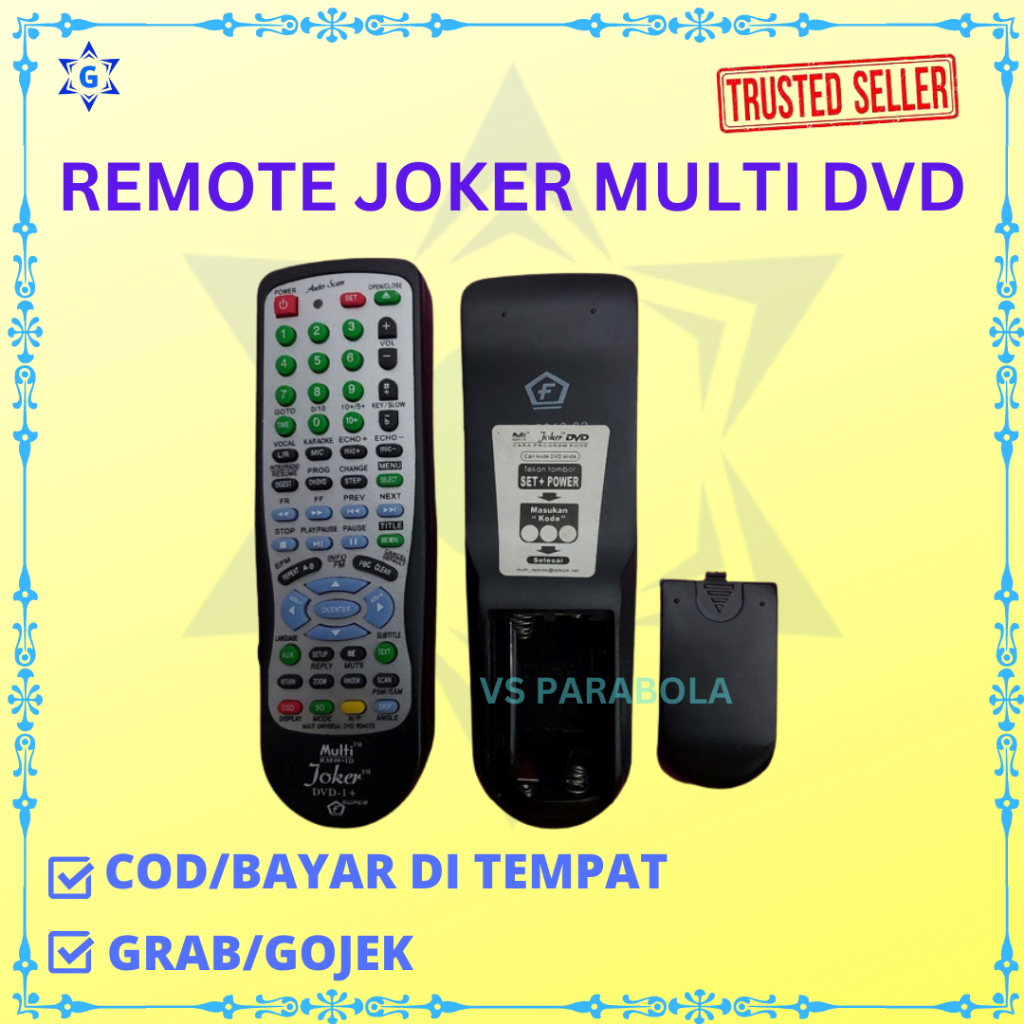 REMOTE MULTI DVD JOKER TERLARIS(TANPA DOS KEMASAN)