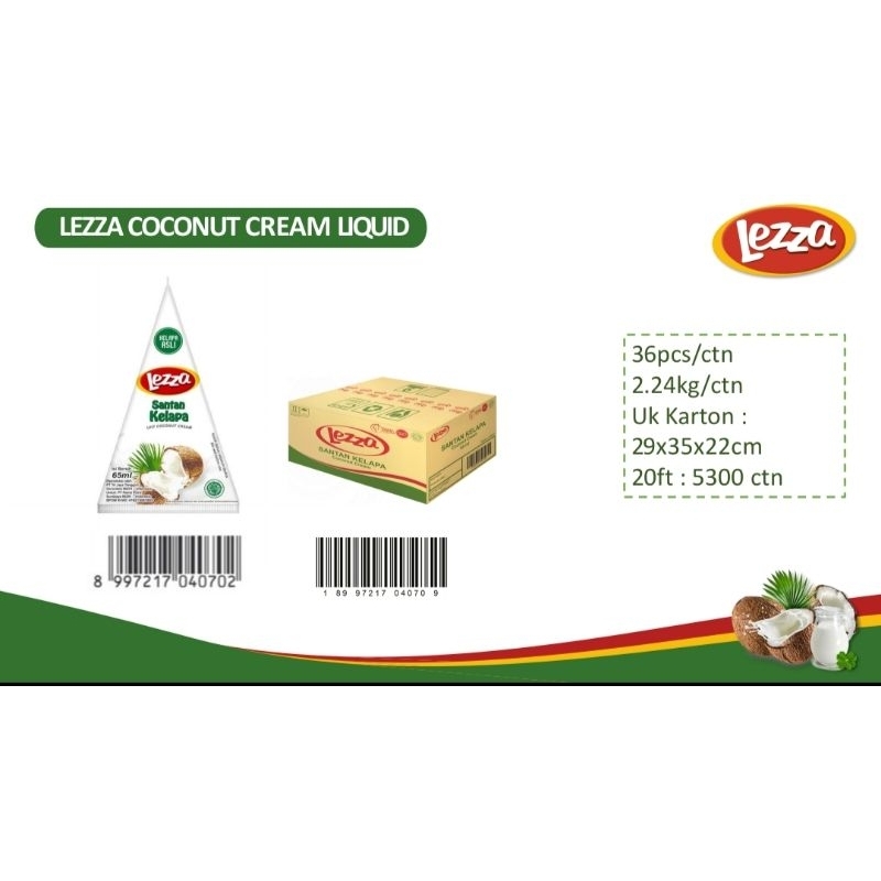 

[BEST PRICE] LEZZA santan intant 1 karton FREE 1 lusin mangkok cantik!