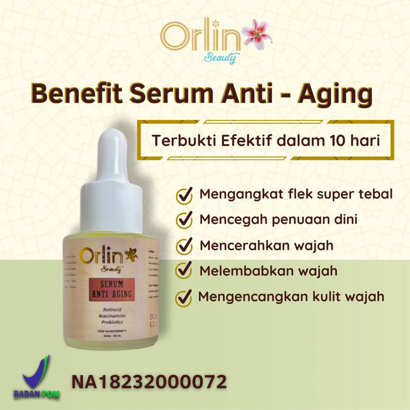 TERLARIS ! SERUM FLEK ORLIN / SERUM GLOW EXTRA ORLIN BEAUTY / SERUM FLEK / SERUM ANTI AGING ORLIN BEAUTY / MEMUDARKAN FLEK TEBAL DAN MEMUDARKAN BEKAS JERAWAT / ORLIN BEAUTY SKINCARE