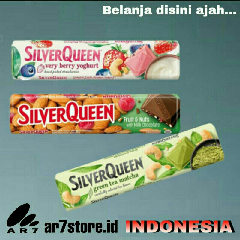 

SILVERQUEEN Green Tea,Fruit&Nuts,Berry Yoghurt 58gr