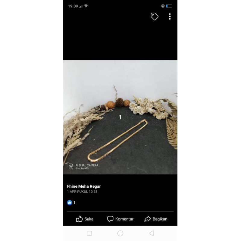 Gelang Kaki Italy Kaca acc by Olla Shopping Depok