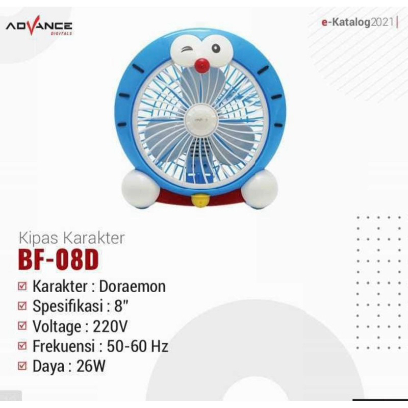 Advance Kipas Angin Mini Portable Karakter / Desk Fan Mini Karakter Meja / Kipas Angin Meja Portable