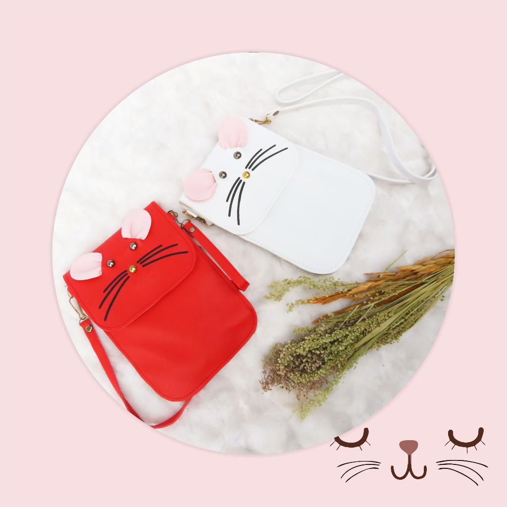 Tas Selempang Minni Handphone Pocket Wanita Karakter Mouse