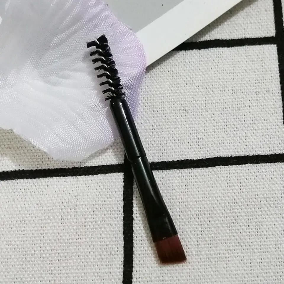 Kuas Rias Make Up Brush Eyeshadow Eyebrow Bahan Lembut Makeup Beauty Eyebrow Brush 2IN1 F997