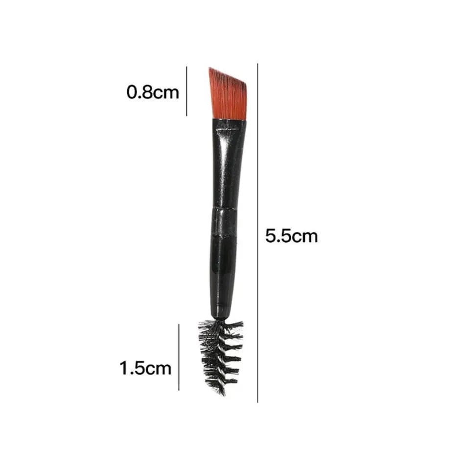 Kuas Rias Make Up Brush Eyeshadow Eyebrow Bahan Lembut Makeup Beauty Eyebrow Brush 2IN1 F997