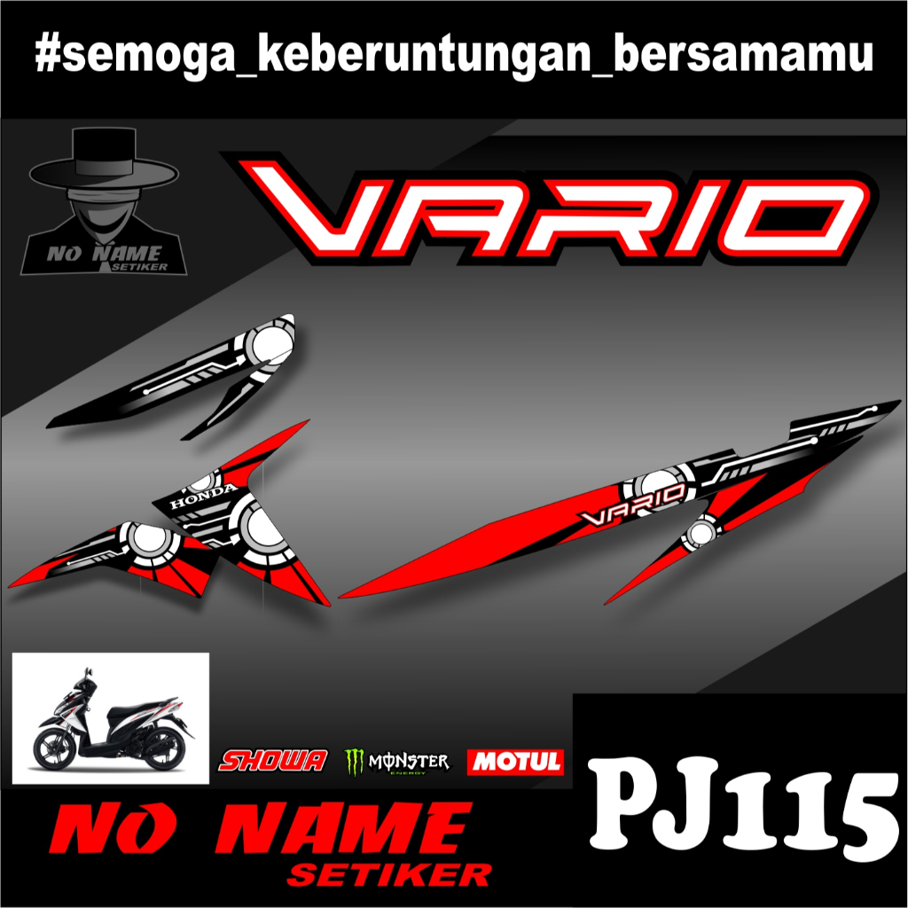 Striping Vario 110 fi [pj115] - Striping Variasi List Vario 110 Karbu Cw Racing