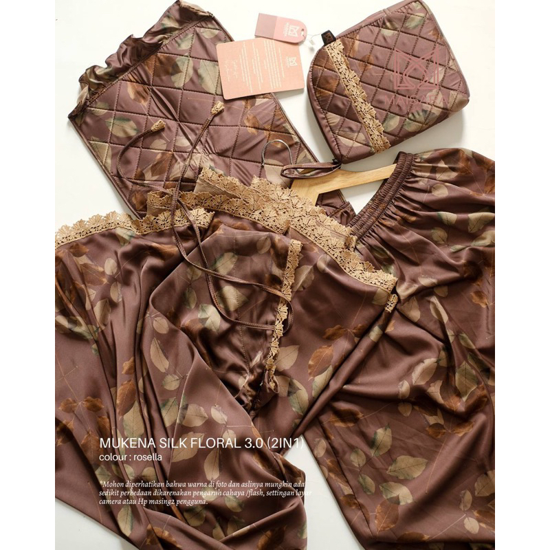 MUKENA SILK FLORAL 3.0 ROSELLA MAISARA PREMIUM