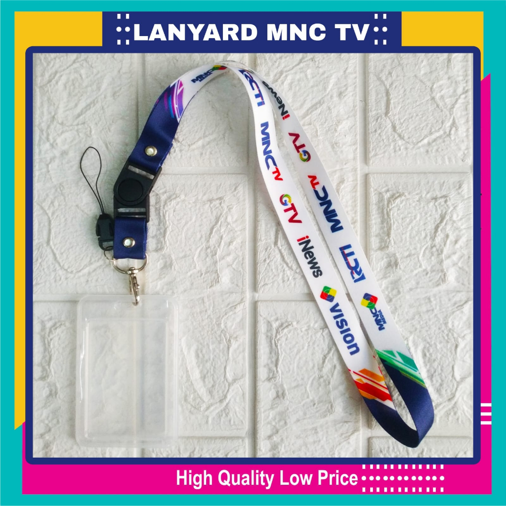 

Lanyard Tali Gantungan ID Card MNC GROUP Free Strap Gantungan HP/Flashdisk