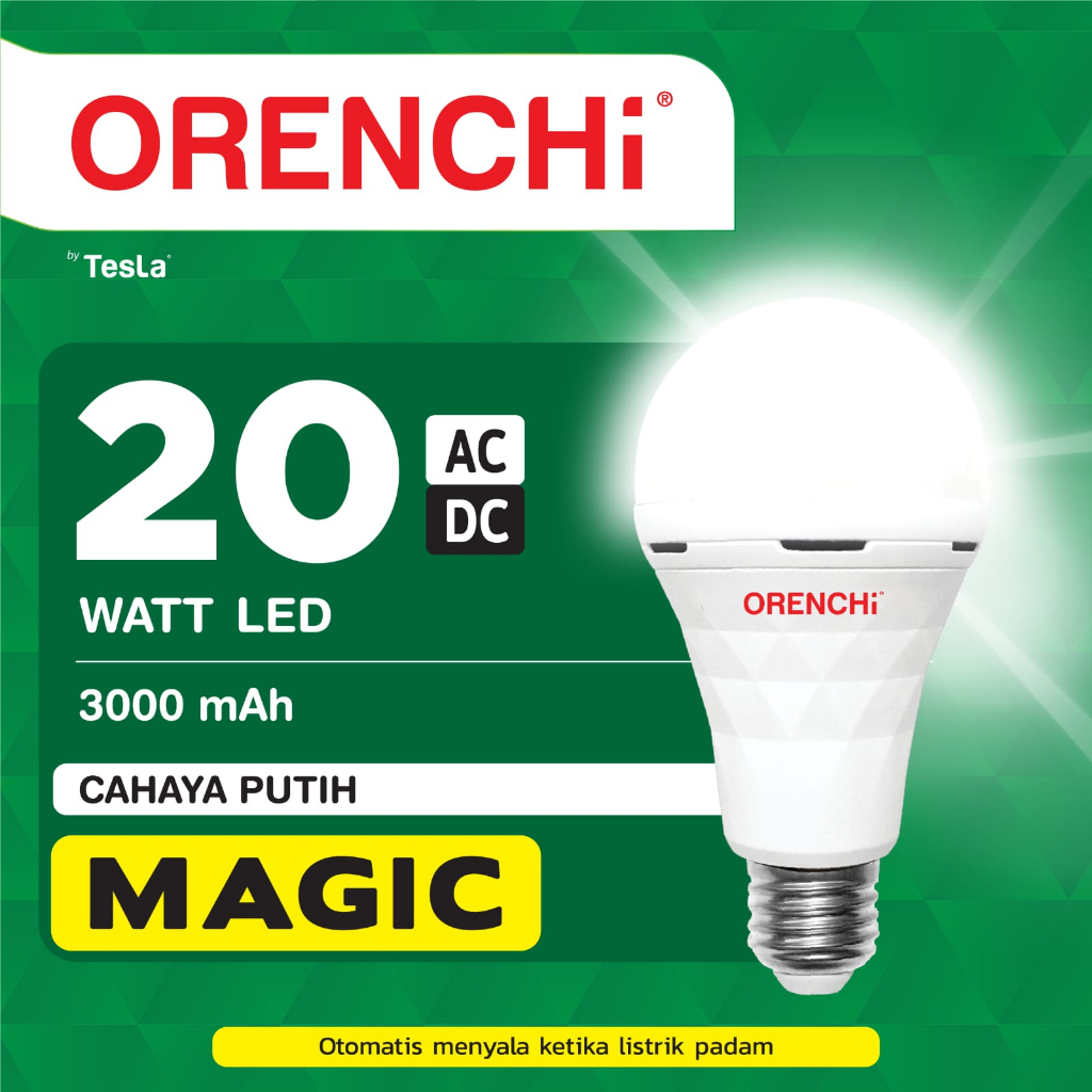 Orenchi Bohlam Emergency 10 15 20 Watt Orenchi Magic Bulb Murah &amp; Terang SNI