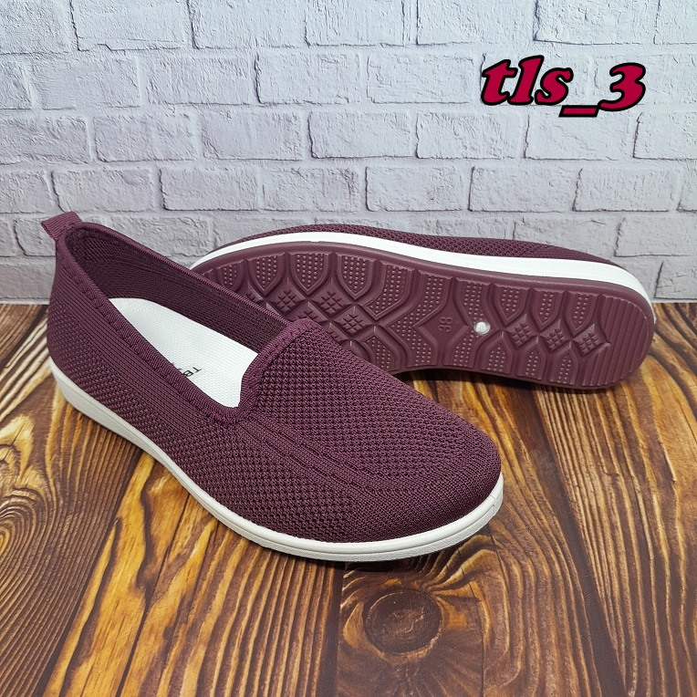 Sepatu Wanita Spark Tb58 Tc30 36-40 Sepatu Slip On Rajut Import