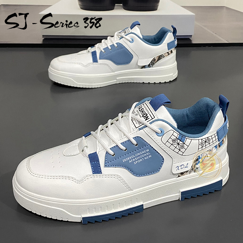 [JWALK] Sepatu Sneakers Pria Casual Motif Keren Warna Cakep Kualitas Import Premium -358