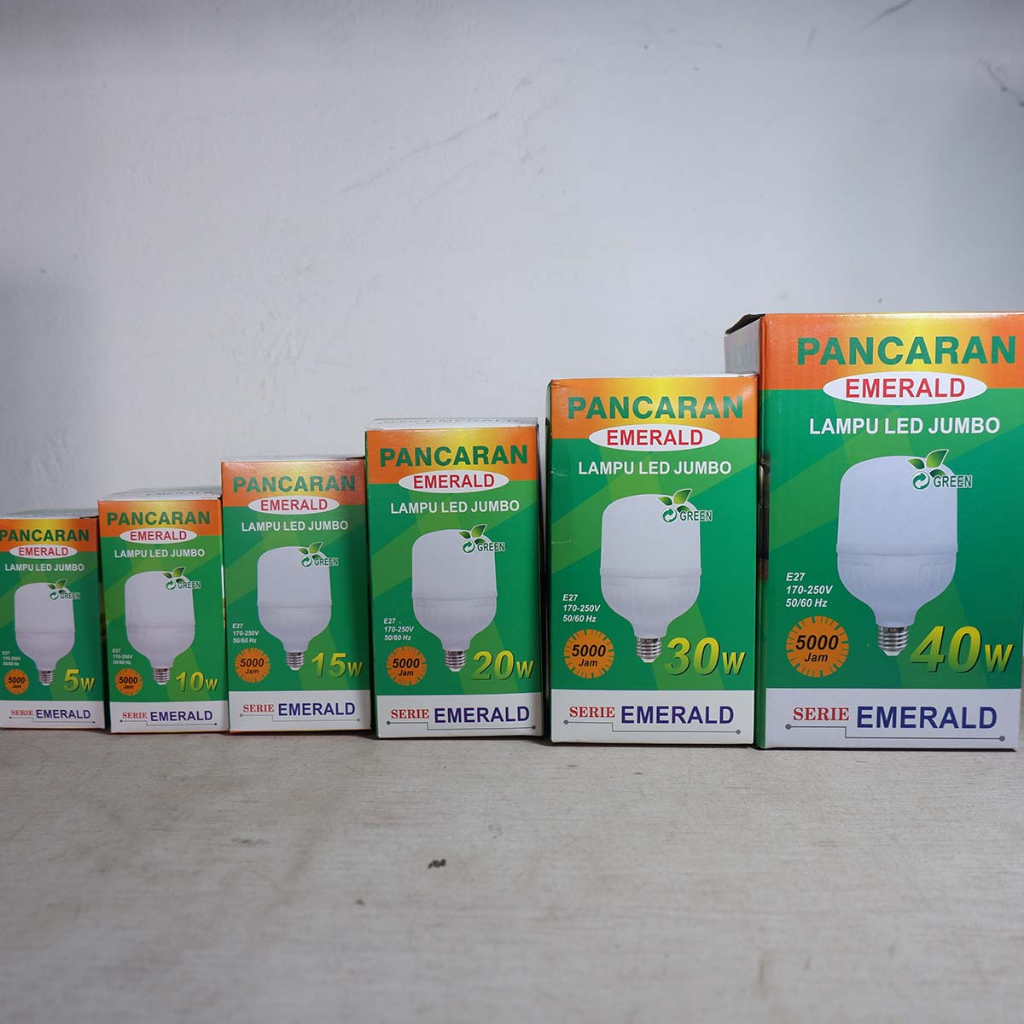 Lampu LED Murah Pancaran Cahaya Putih 5W, 10W, 15W, 20W, 30W & 40W