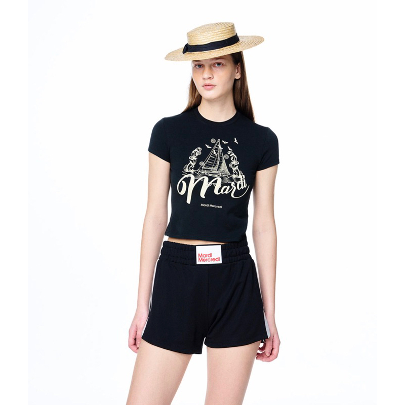 MARDI MERCREDI - Cropped Tshirt Bon Voyage