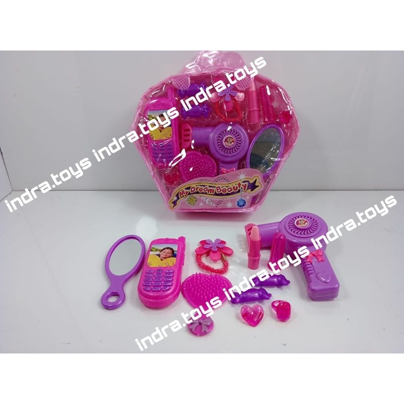 Mainan Anak Perempuan Hair Dryer Make Up Salonan Murah BRO 1737
