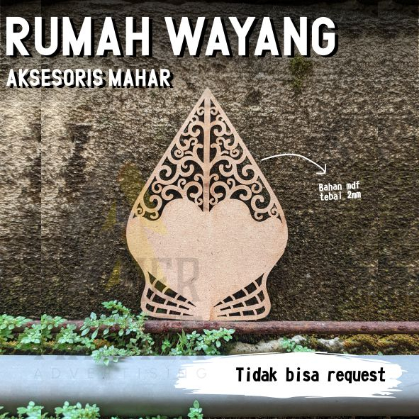 GUNUNGAN WAYANG BAHAN AKSESORIS HIASAN MAHAR