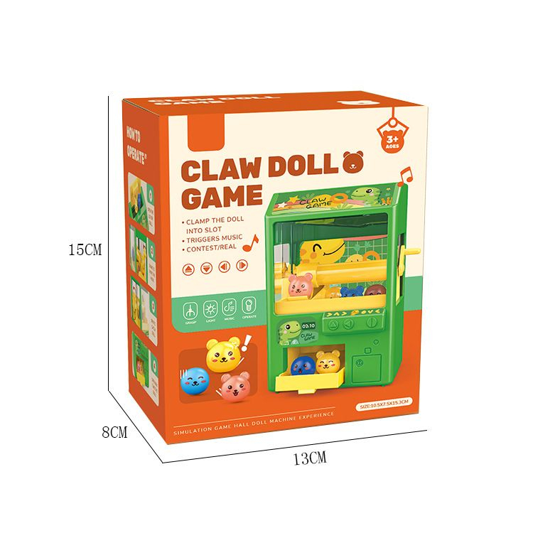 Mainan Anak CLAW DOLL GAME Mainan Mesin Cakar Mini Manual Claw Game