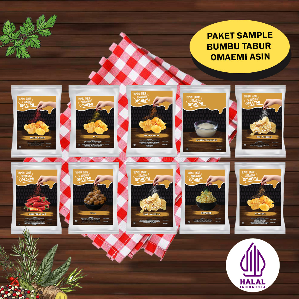 

PAKET HEMAT SAMPLE BUMBU TABUR SNACK / KERIPIK