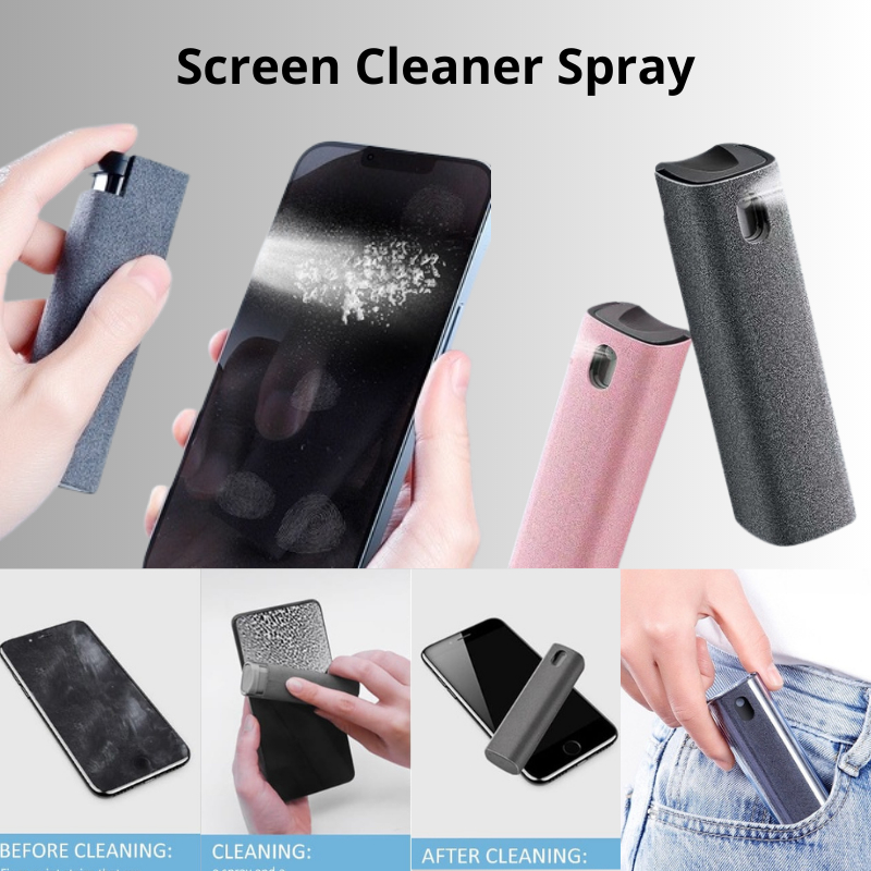 One Set Screen Cleaner Kit Spray Pembersih Kacamata Layar Anti Gores Kamera LCD Laptop