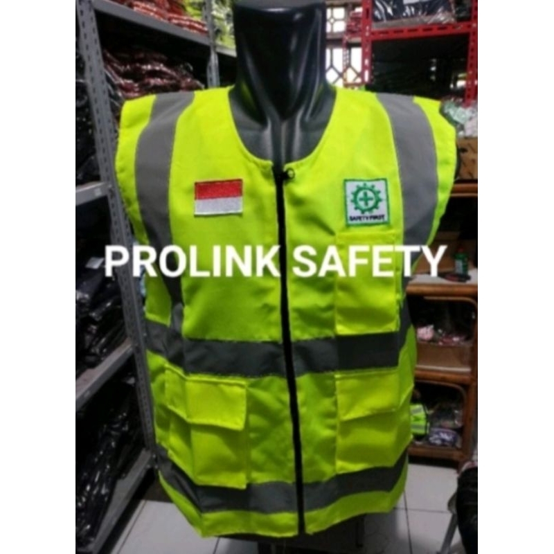 ROMPI BAHAN KAIN DRILL ANEKA 6 WARNA BERLOGO SAFETY DAN BENDERA