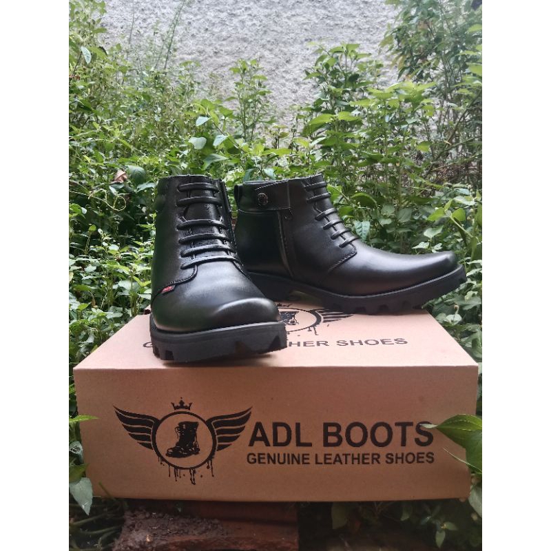 SEPATU PDH KULIT ASLI TALI VARIASI ADL BOOTS