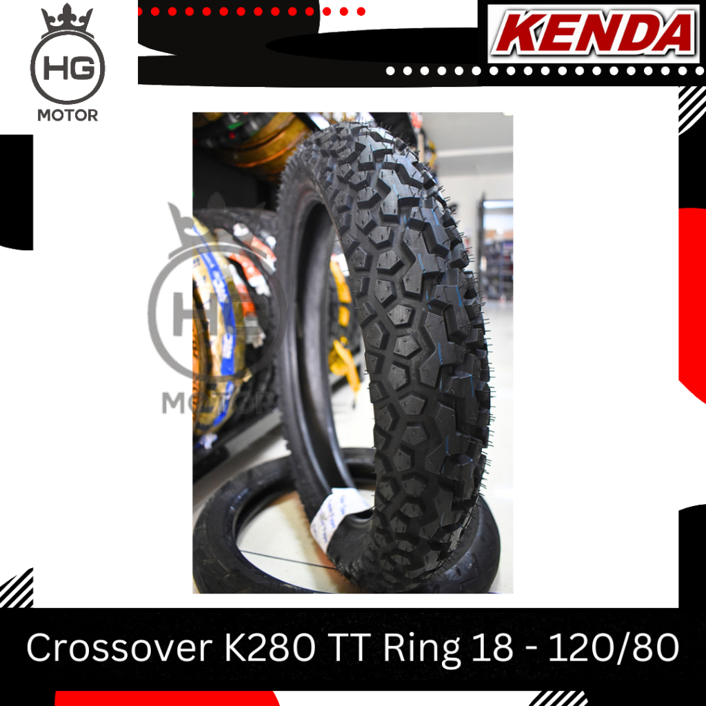 BAN KENDA K280 90/90 RING 21 120/80 R18 BAN DUAL PURPOSE CRF/KLX/WR155