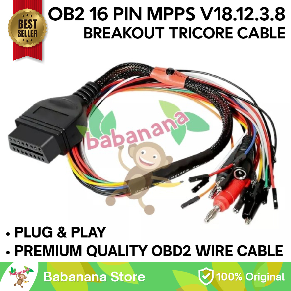 Car MPPS v18.12.3.8 Breakout Tricore Cable Obd 16 pin Multi Connector
