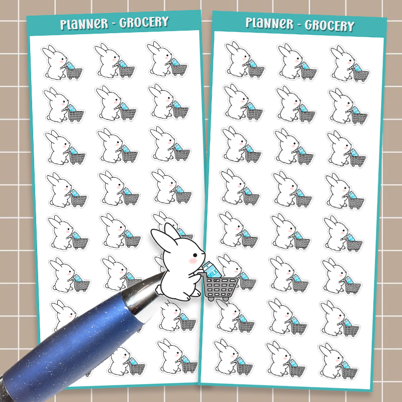 

Planner Sticker GROCERY Belanja Bulanan BUJO Diary Bullet Journal Tracker
