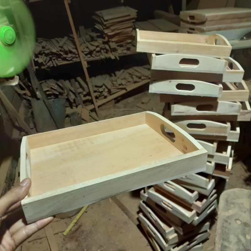 Nampan kayu mahoni,talam kayu,lengser,ancak, baki, bandea, ceper, dulang, lenggangan, limbangan, loy