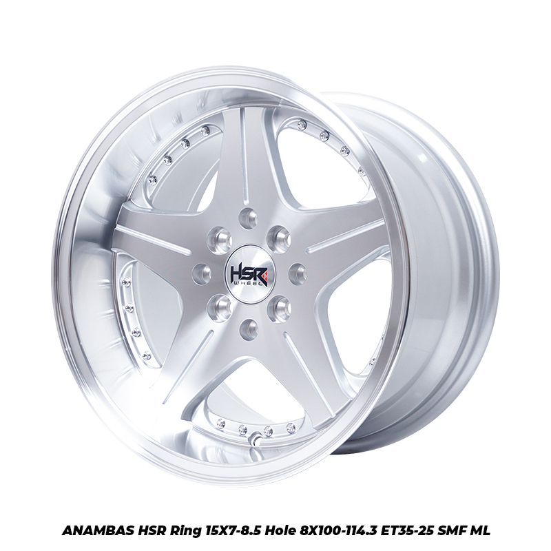 jual velg PERUGIA HSR R15X7/8 H8X100-114,3 ET35/25 SML