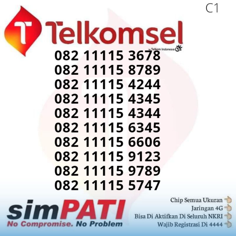 Kartu Perdana Nomor Cantik Simpati 4g Lte