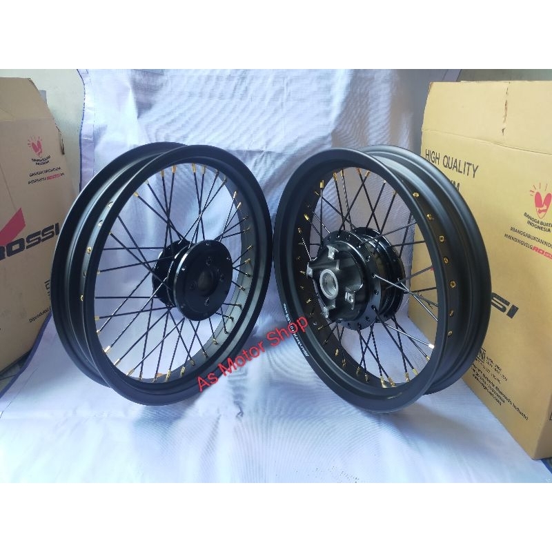 VELG SET ROSSI DAN SPRINT XD DAN ROSSI UKURAN 250 300 RING17 17 RING 18 18 TROMOL SET MEGAPRO PRIMUS