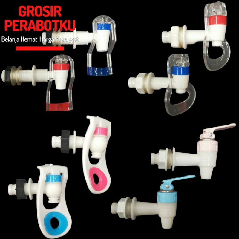 Kran Keran Dispenser Air Guci Keramik Model Dorong Pencet Universal Multifungsi All Type Kran Water Dispenser