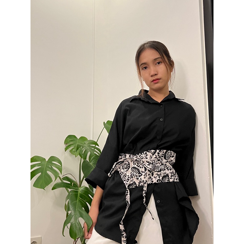 Obi batik bunga / Obi belt bunga / Obi belt batik tenun / Obi jumputan