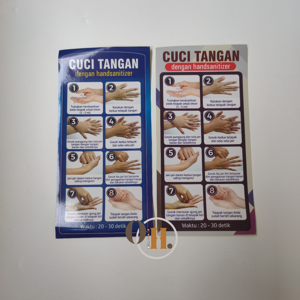 

Stiker Cuci Tangan Dengan Handsanitizer - Stiker Cara Cuci Tangan