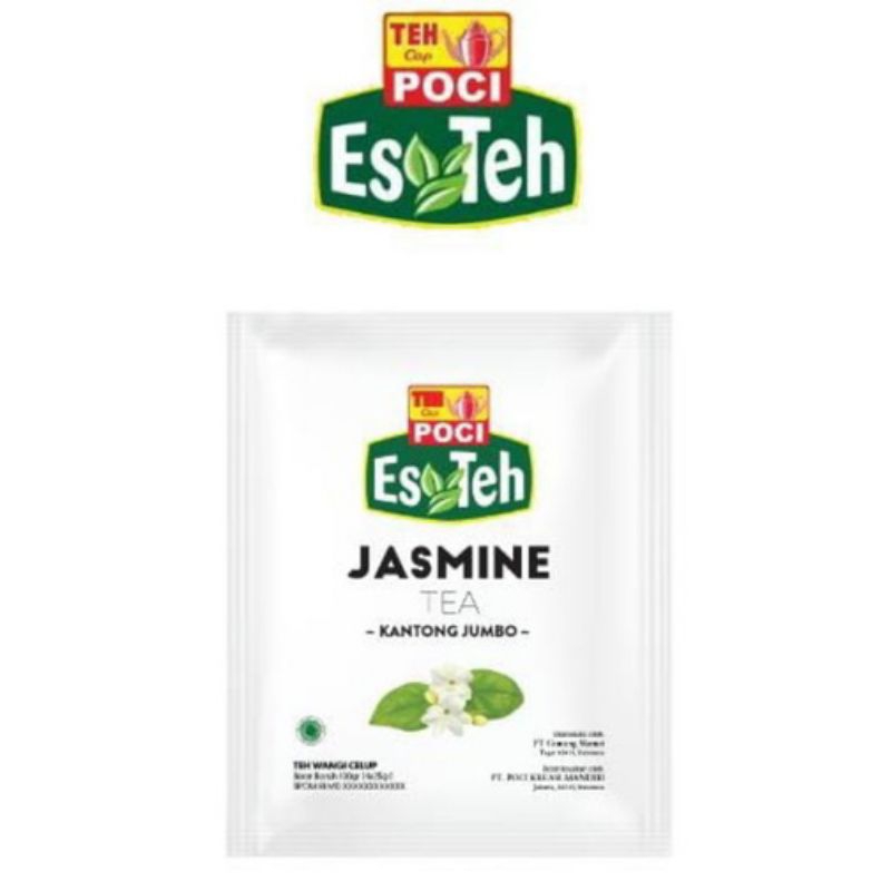 Teh poci jasmine - Teh poci kantong jumbo isi 4 - Es teh poci serbuk jasmine