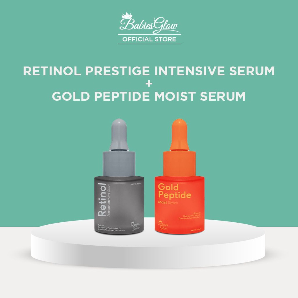 Babies Glow Bundling Gold Peptide Moist Serum + Retinol Prestige Intensive Serum