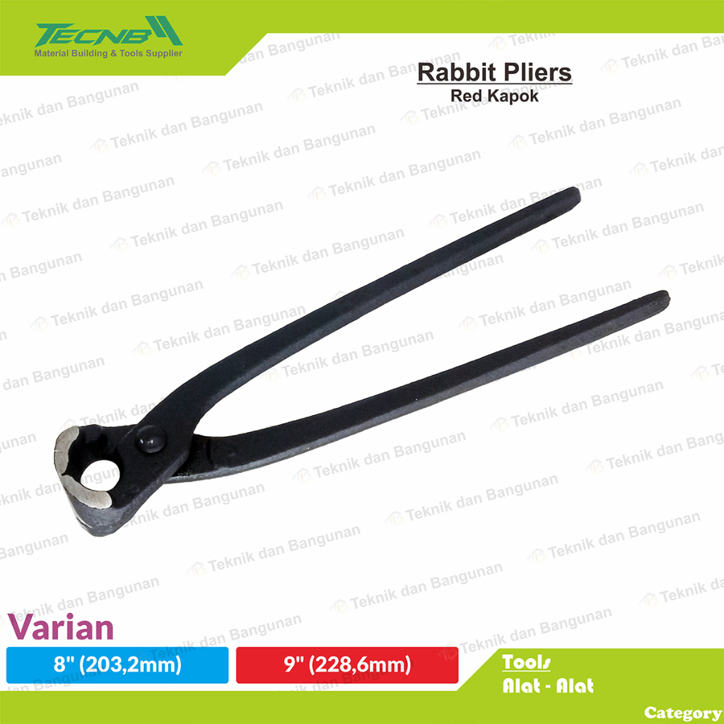 Tang Kakaktua Kakak Tua Gegep Catut Rabbit Pliers 8" 9" Red Kapok